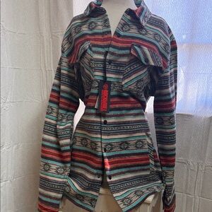 LDS Rock&Roll Denim Aztec Shirt Jacket “Jade”